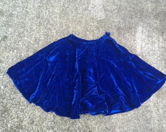 XS 60s velvet miniskirt