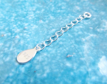 Sterling silver extender chain