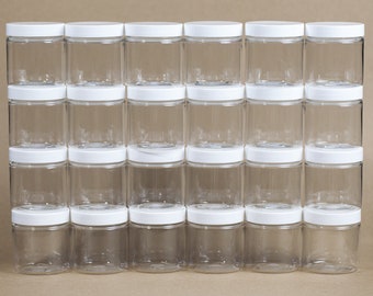 4oz Clear Plastic Jars / Containers for Slime and Crafts