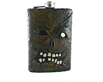 Necronomicon 8 oz Flask, Evil Dead Flask