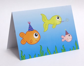 Birthday Fishes - Birthday Card, Birthday Pun, Funny Birthday Card, Cute Birthday Card