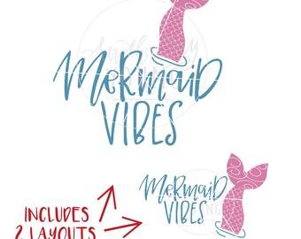 Mermaid vibes svg | Etsy