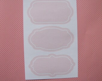 Lot 6 labels pink sugared almond liserai white wedding celebrations - storage