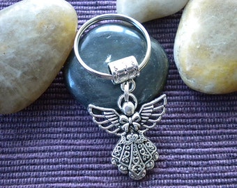 Silver Angel Key ring /Keychain - Guardian Angel