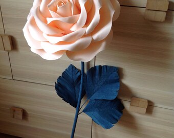Giant Paper Flower-Stem Paper Flowers-Lagre paper Flowers-Stand with Flowers-Flowers for stems-Stemed Paper Flowers-Giant Standing Flowers