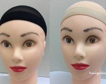 3 pcs 6 pcs 12 pcs Wig Cap Wig Liner Wig Stocking Cap Black Neutral/Beige Nylon Stretch ship from USA