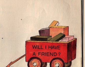 Will I Have a Friend – First Printing + Miriam Cohen + Lillian Hoban + 1967 + Vintage Kids Book