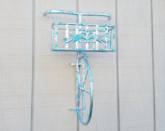 Bicycle Wall Art, Home Decor, Bicycle Planter, Metal Wall Decor, Metal Wall Art, Bicycle Decor, Planter Metal Wall Art, Bicycle Wall Shelf