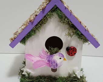 Hand Painted, Hand Decorated Birdhouse