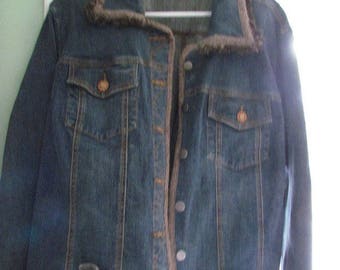Women's Large Blue Jean Jacket