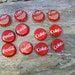 12 red and white coca-cola used soda tops up cycle recycle supplies