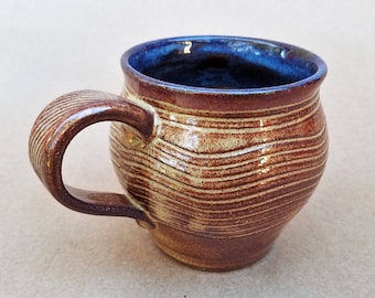 Original handmade mug, Textured coffee mug, Morning cup of tea