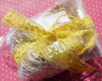 Antique Lace Vintage Lace Trim Goodie Bag Large Lace Grab Bag
