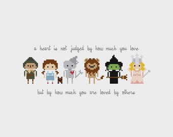 The Wizard of Oz Quote Cross Stitch Pattern PDF Instant Download