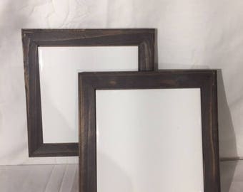 Handmade wood and ceramic tile trivet (set of 2)