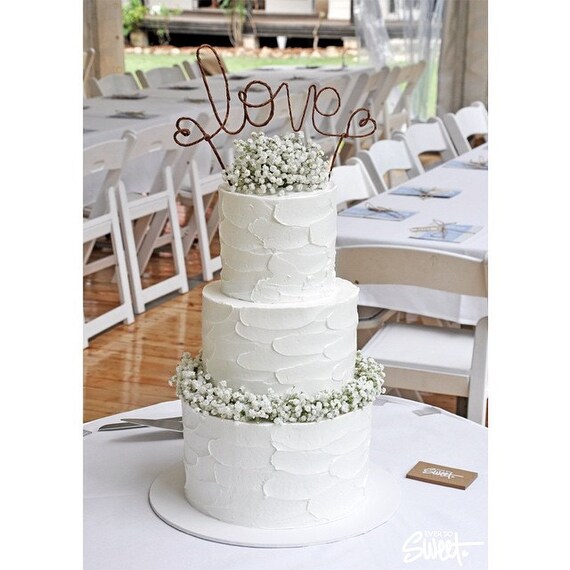 Rustic LOVE Wedding Cake Topper Banner Rustic LOVE Wedding Cake Topper Banner
