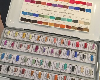 MASTER Arrangement in 48 colors- Artisan Handmade Watercolor paint Set by Jazper Stardust-(limited sets available)