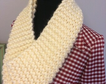 Cream Colored knit scarf