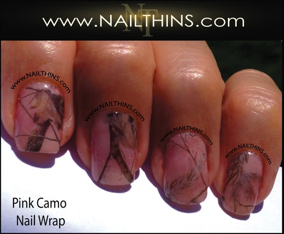 Pink Camo Nail Decal Nail Wraps Full Nail Style By NAILTHINS Like this item? - Pink Camo Nail Decal Nail Wraps Full Nail Style By NAILTHINS