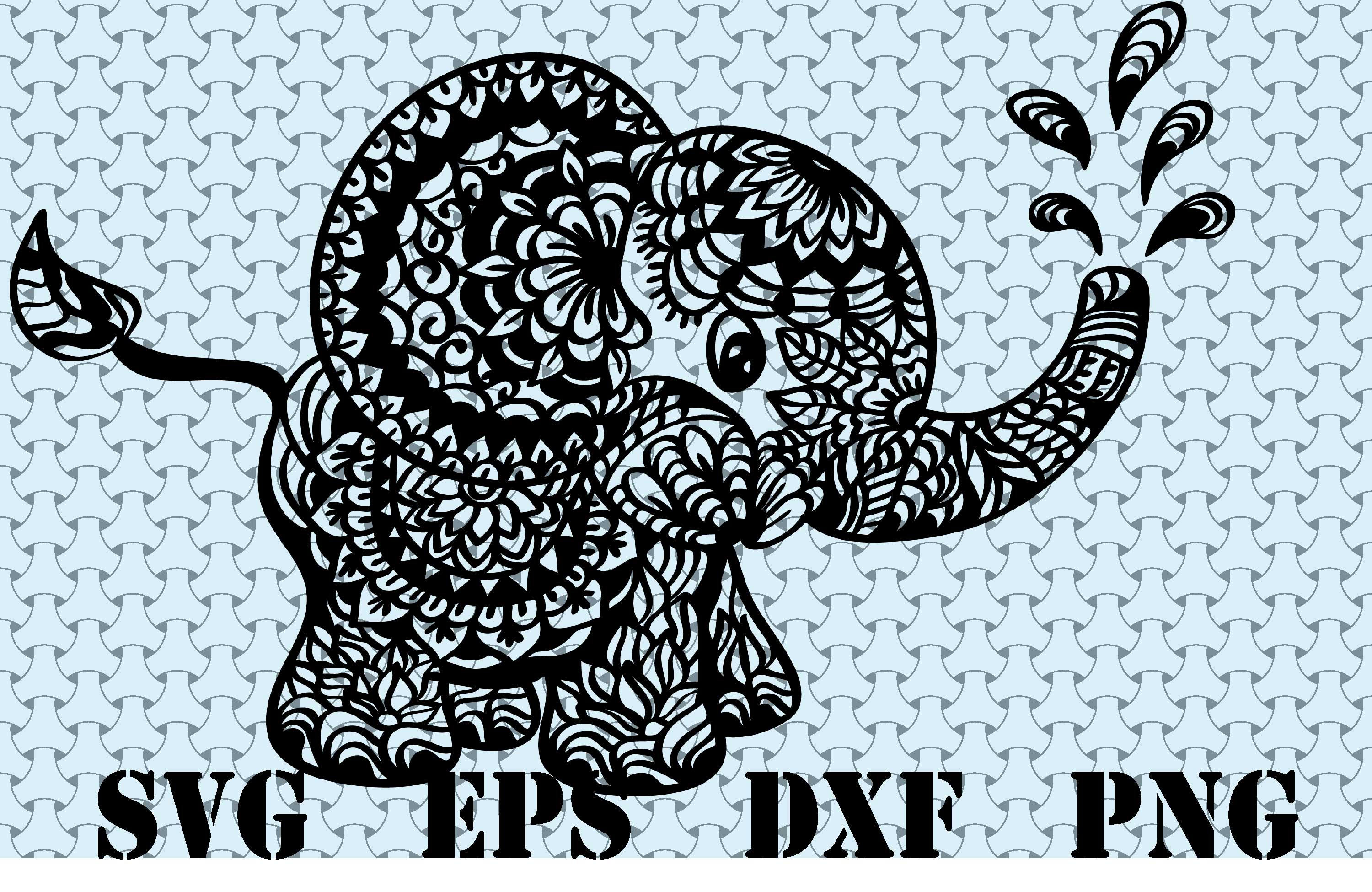 Free Free Mandala Baby Elephant Svg 411 SVG PNG EPS DXF File