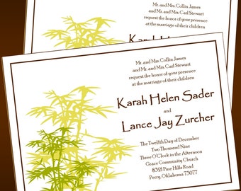 Beautiful Bamboo - Wedding Invitations