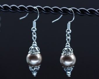 Golden Champagne Swarovski Earrings