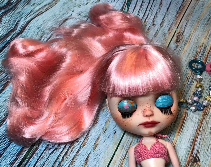 Custom CORALIA Mermaid Hybrid OOAK Blythe Doll by Sassy Grace