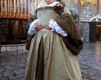 Tudor Gown Hood & Undergarments