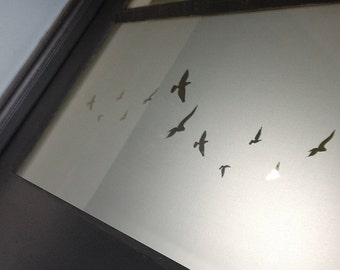 Flying Birds Dry Apply Window Film