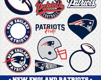 New England Patriots logos in SVG / Eps / Dxf / Jpg / Pdf / Png files INSTANT DOWNLOAD!
