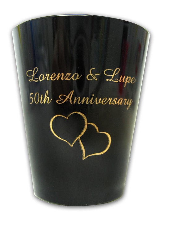 75 Personalized Custom Wedding Favor Plastic Shot Glasses