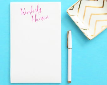 Personalized Notepad with Calligraphy, Personalized notepad, Writing pad, Personalized Writing Paper, Stationery Paper, Custom Notepad,NP012