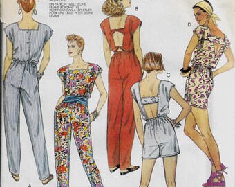 McCall's 2999 Misses Jumpsuit in Long or Short Length Size 8 Uncut