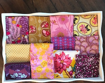 Anna Maria Horner Modern Floral Patchwork and Minky Blanket Made to Order