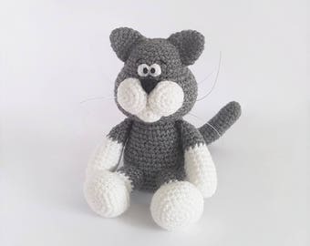 PATTERN: Crochet cat pattern - Amigurumi cat pattern - crocheted kitten pattern - PDF crochet pattern - tutorial