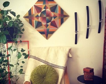 Hand-painted Kaleidoscope on Wood