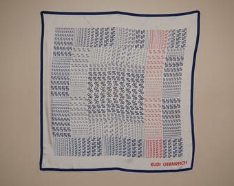 Rudi Grenreich Percent Motif Silk Scarf