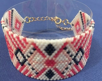 Beadwoven Cuff Bracelet