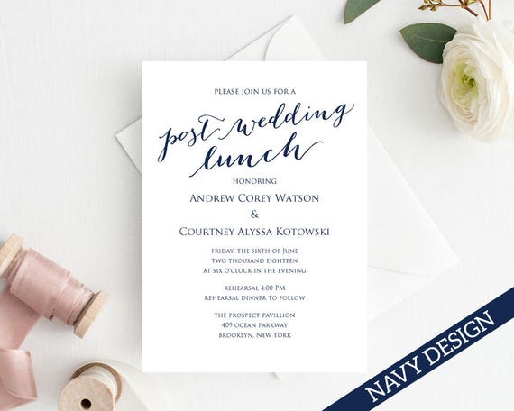 Wedding Lunch Invitation 10