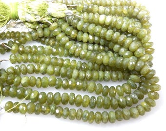 Vessonite Gemstone Faceted Rondelle Beads AAA High Quality Size 7-9MM 8'' 100% Natural Wholesale Price
