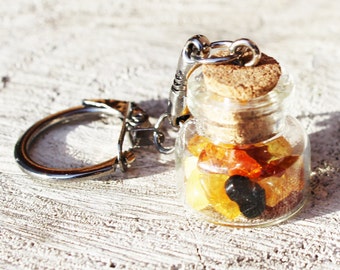 Baltic amber Keyrings (keychains), perfect unique gift for Christmas