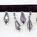 50% Off! Smoky Plum Beaded Fringe Trim. Muted Purple. Now Only 3.35 a Yard. Over 50 colors available.