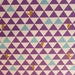 Triangle Bears Purple from the Trefle Collection by Kokka - Japanese Cotton/Linen Canvas Fabric