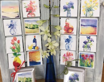 Mini Watercolor Note Cards