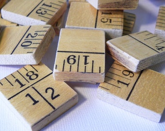 Vintage yardstick pieces