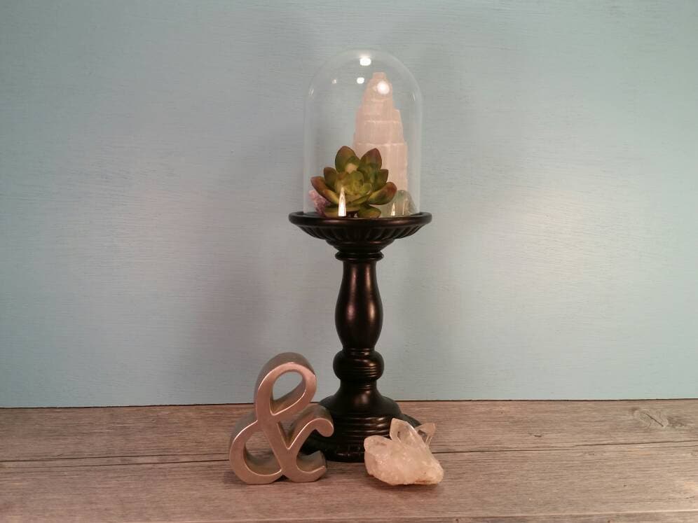 Glass Dome with Pedestal Base from andantiques on Etsy Studio