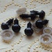 Safety eyes 8 mm black, lalylala eyes,veiligheidsoogjes 8 mm zwart, amigurumi eyes 8 mm black, dolls eyes 8 mm black, animal eyes 8 mm black