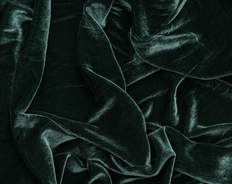 Silk and viscose velvet fabric