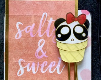 SALTYn'SWEET Panda Bear|Planner Clip | Planner Accessory| Planner| Charm| Filofax|Happy Planner|Kikki K|Foxy Fix|Travelers Notebook