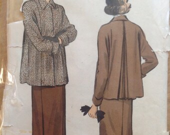 Vintage Advance Pattern 5245 Women's Jacket and Skirt • size 16
